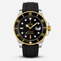 Crist Diver Black Gold Watch with black and gold design on a white background