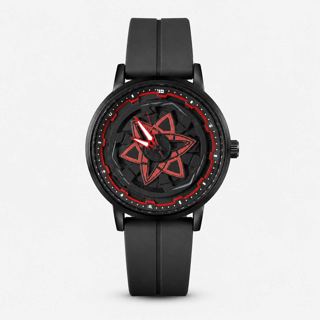 Crist Orbit Sport Watch with red accents on a white background
