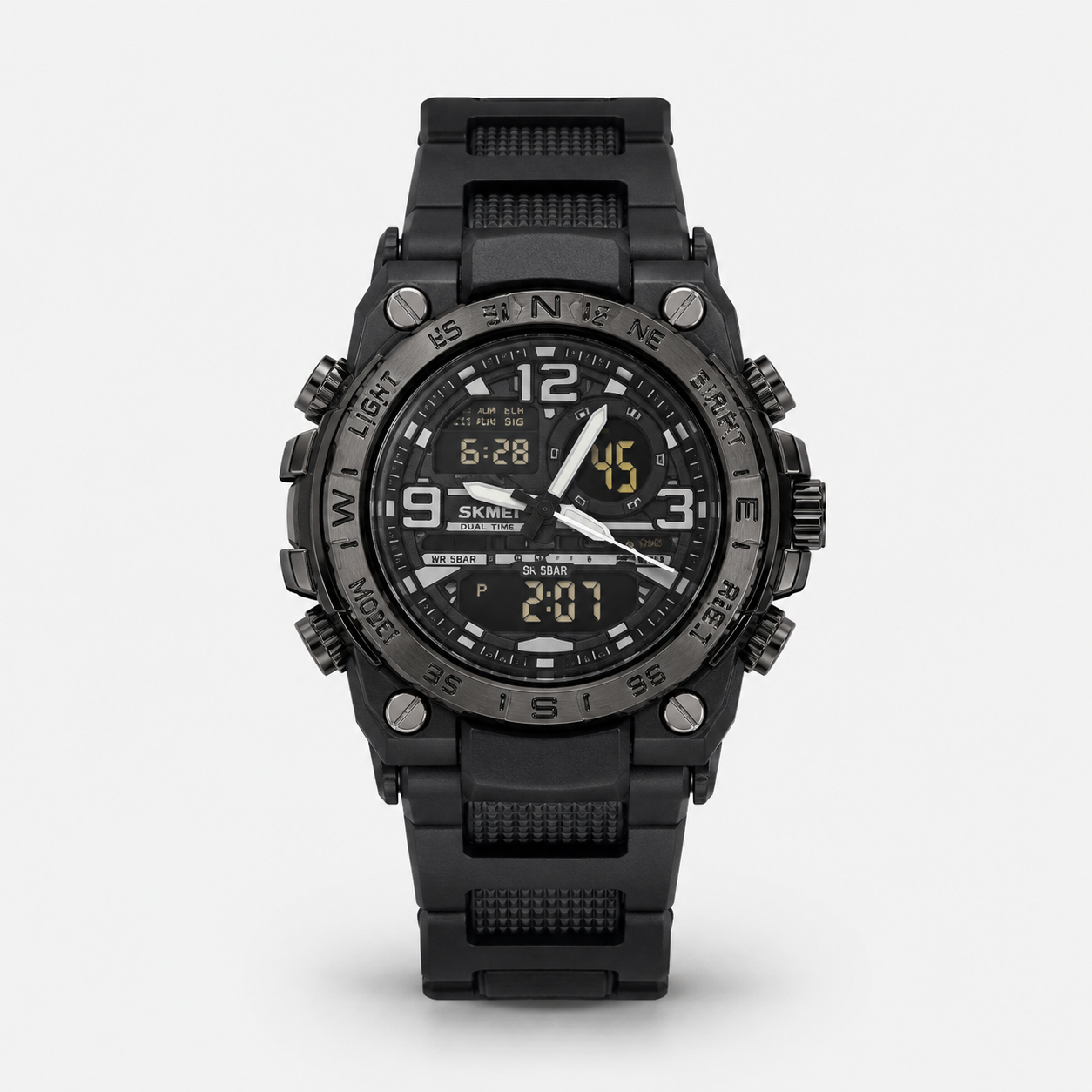 Black Crist Tactical Digital Watch on a white background